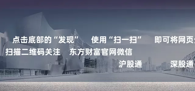 网上炒股杠杆      点击底部的“发现”     使用“扫一扫”     即可将网页分享至朋友圈                            扫描二维码关注    东方财富官网微信                                                                        沪股通             深股通